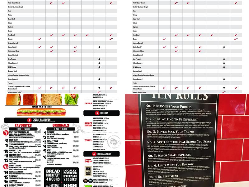 Jimmy John's Menu