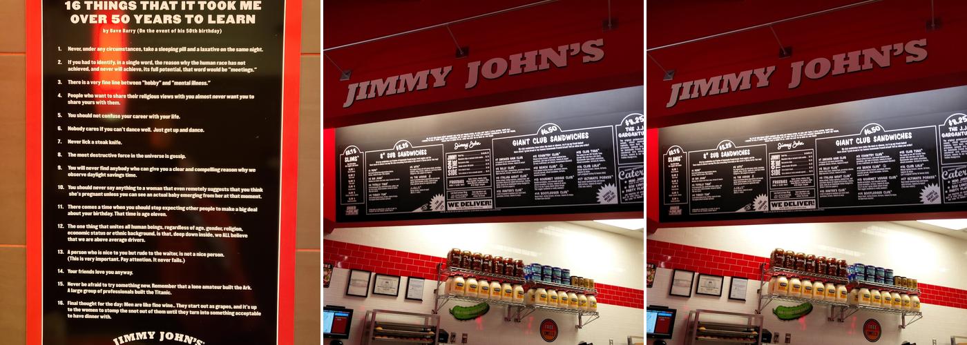 Jimmy John's Menu