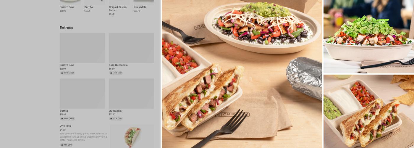 Chipotle Mexican Grill Menu