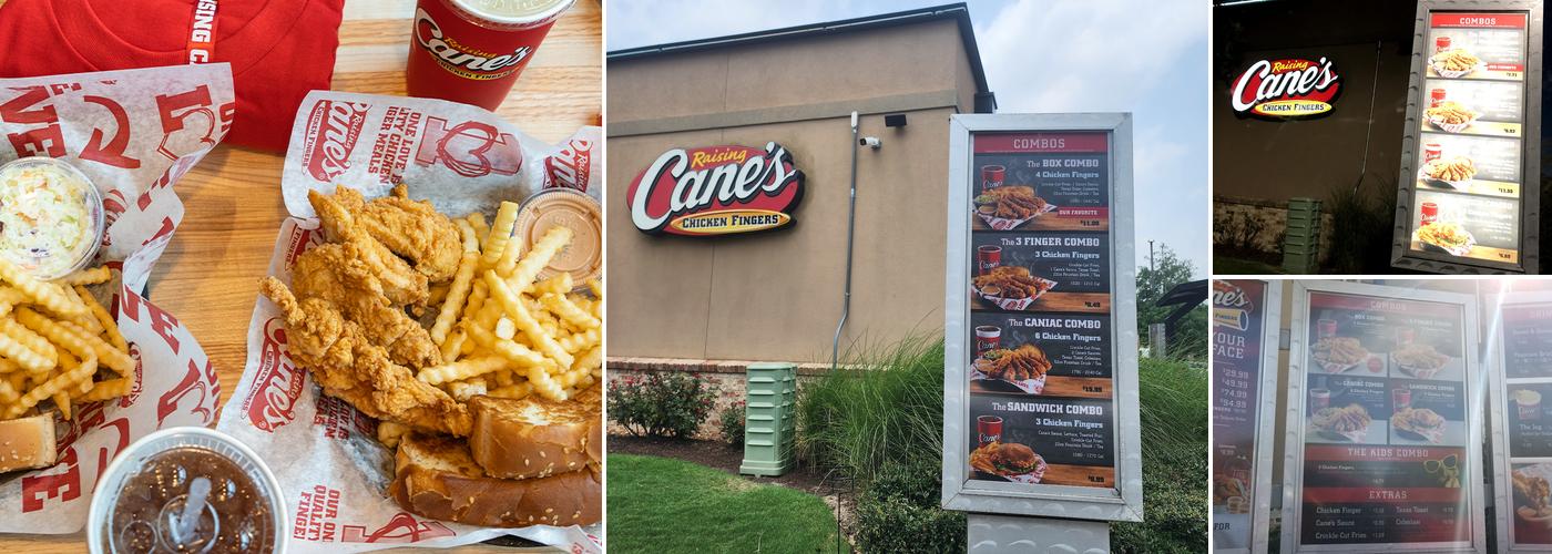 Raising Cane's Chicken Fingers Menu