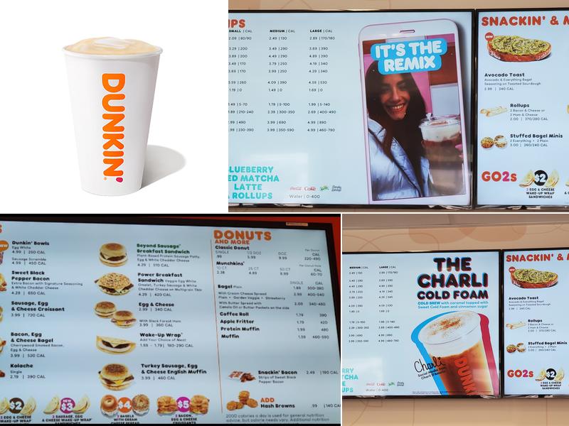 Dunkin' Menu