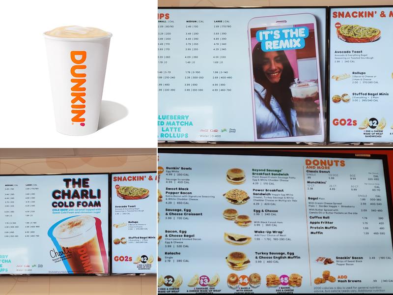 Dunkin' Menu
