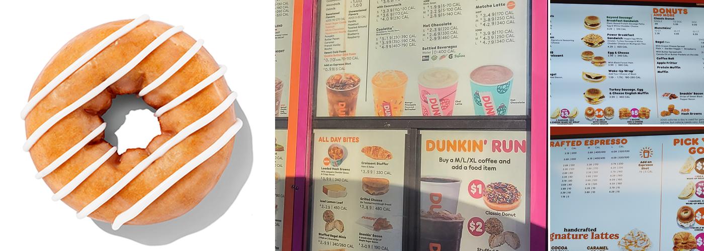 Dunkin' Menu
