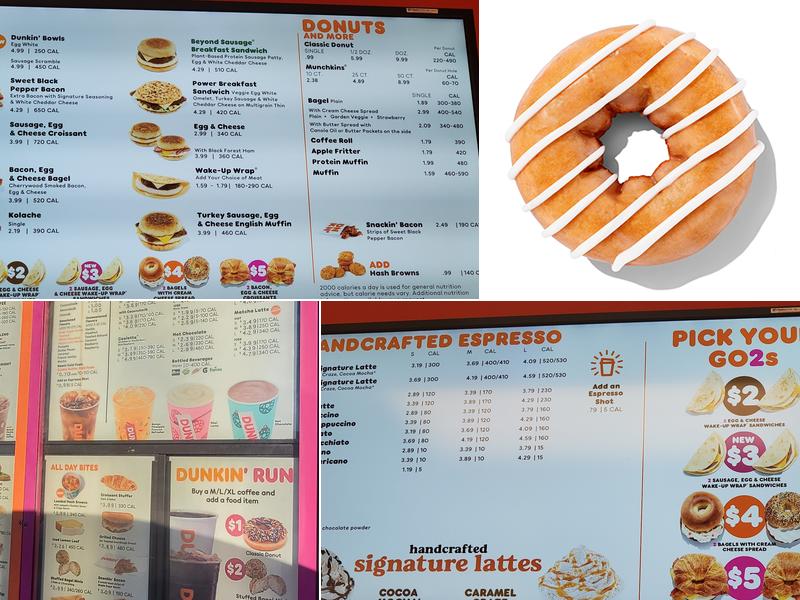 Dunkin' Menu