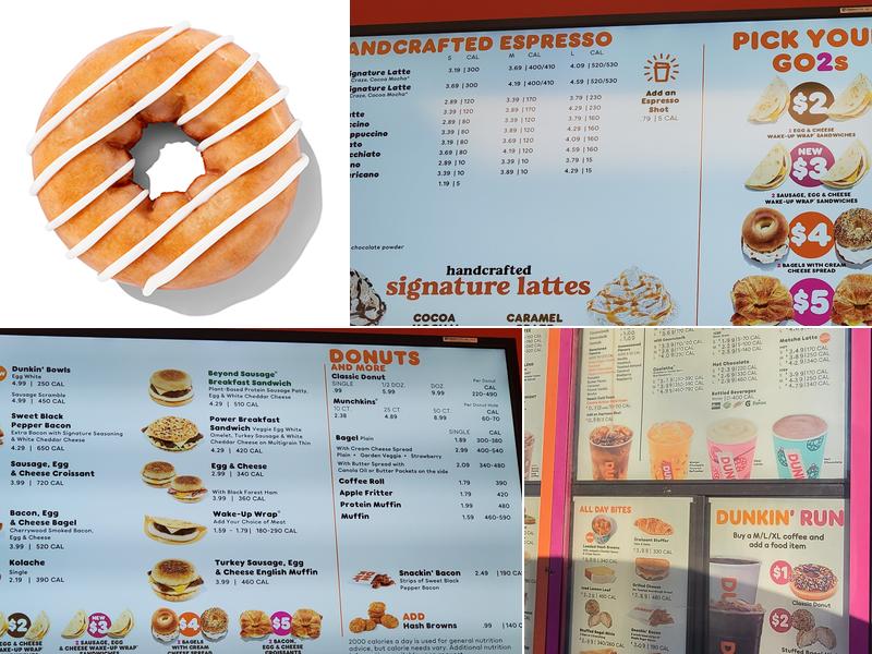 Dunkin' Menu