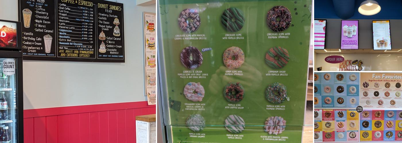 Duck Donuts Menu