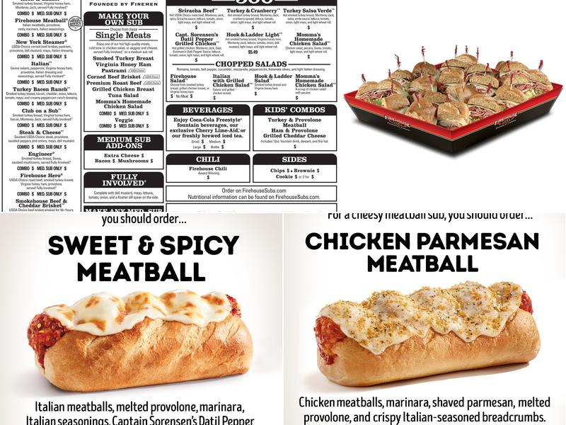 Firehouse Subs Windermere Menu