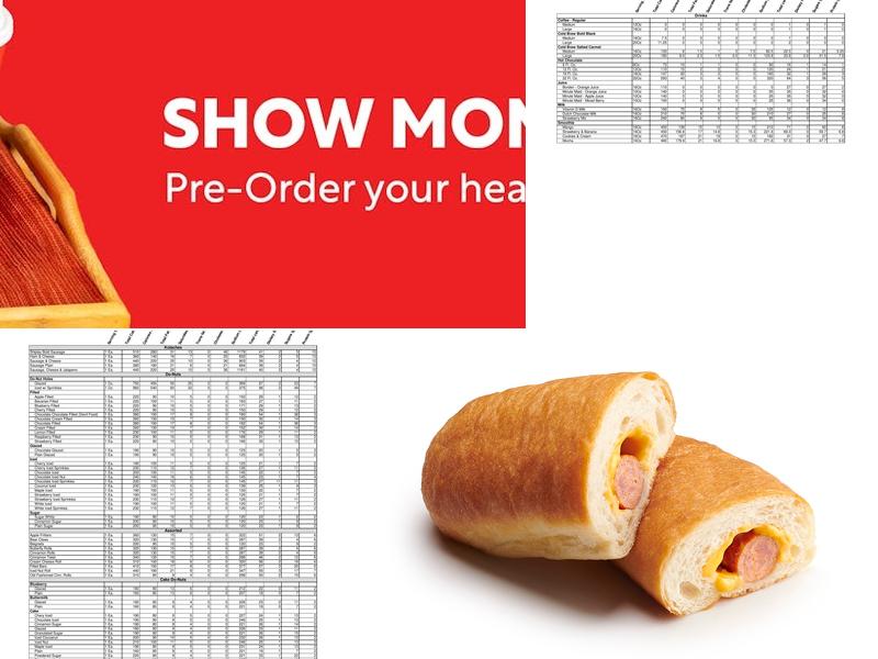 Shipley Do-Nuts Menu