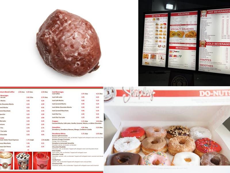 Shipley Do-Nuts Menu