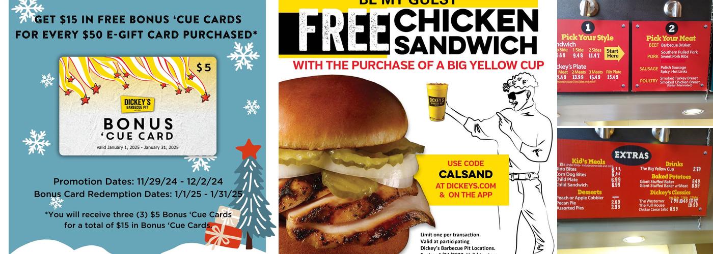 Dickey's Barbecue Pit Menu