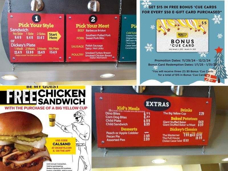 Dickey's Barbecue Pit Menu