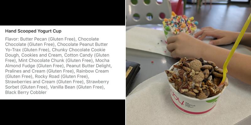 TCBY The Country’s Best Yogurt Menu
