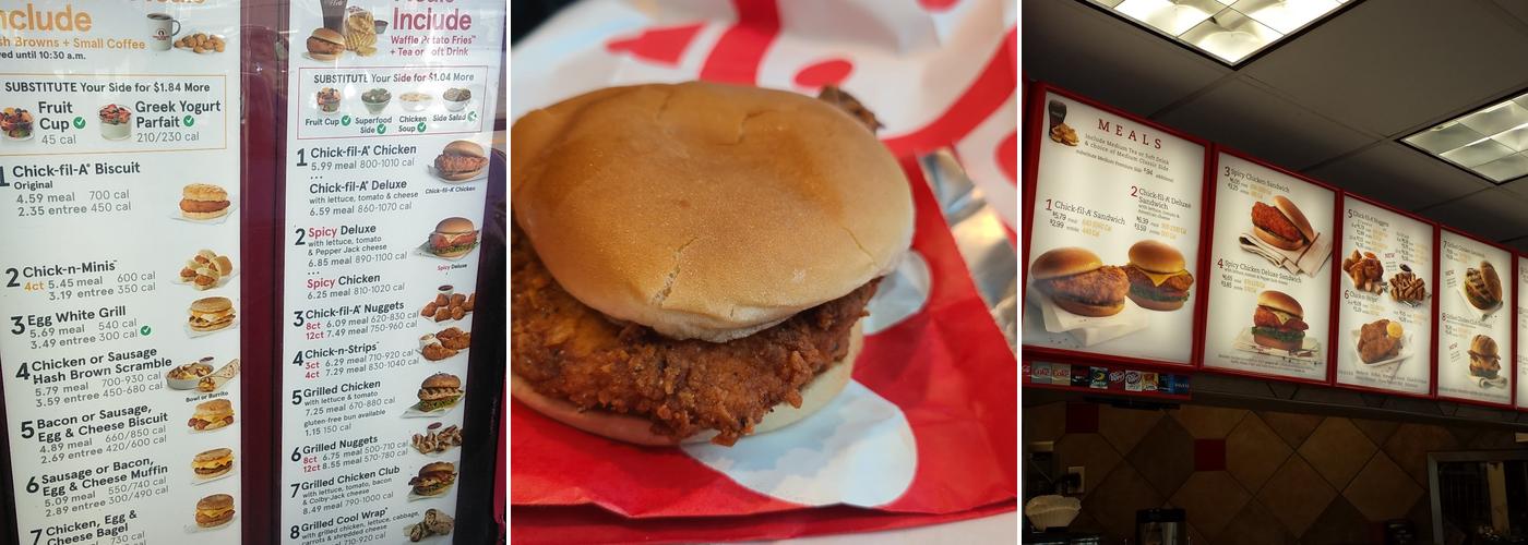 Chick-fil-A Menu