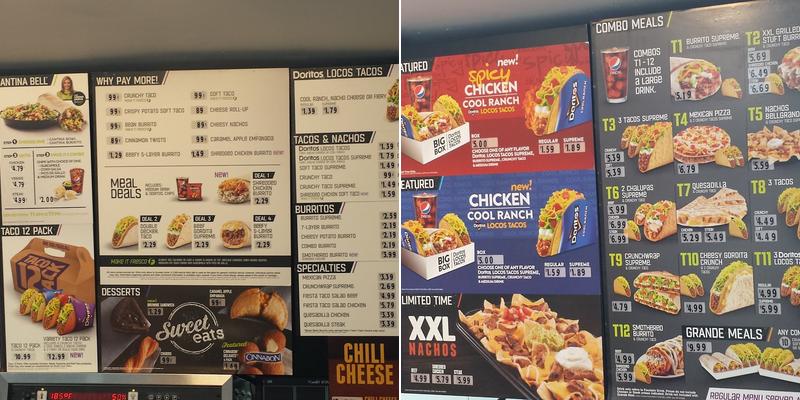 Taco Bell Menu