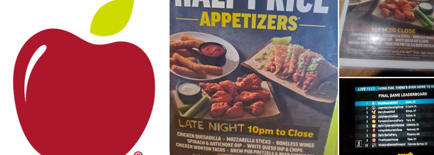 Applebee's Grill + Bar Menu