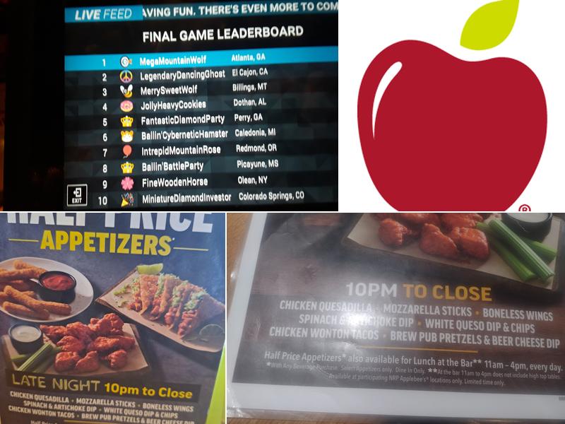 Applebee's Grill + Bar Menu