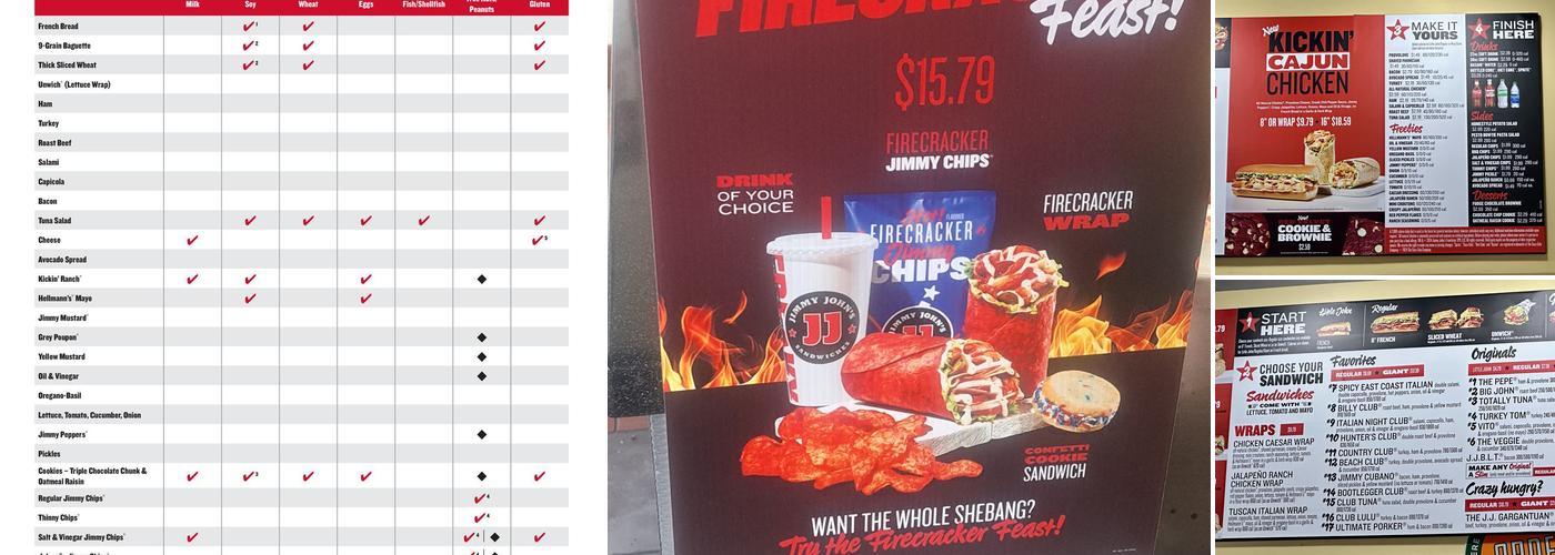 Jimmy John's Menu