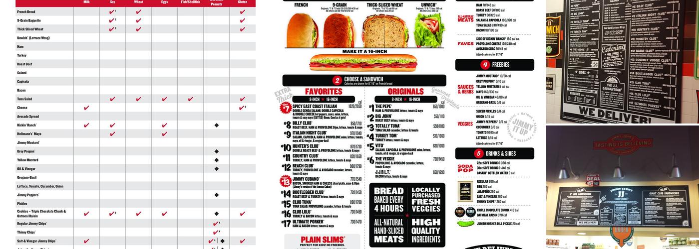 Jimmy John's Menu