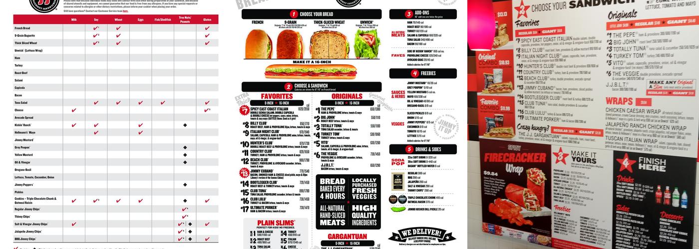 Jimmy John's Menu