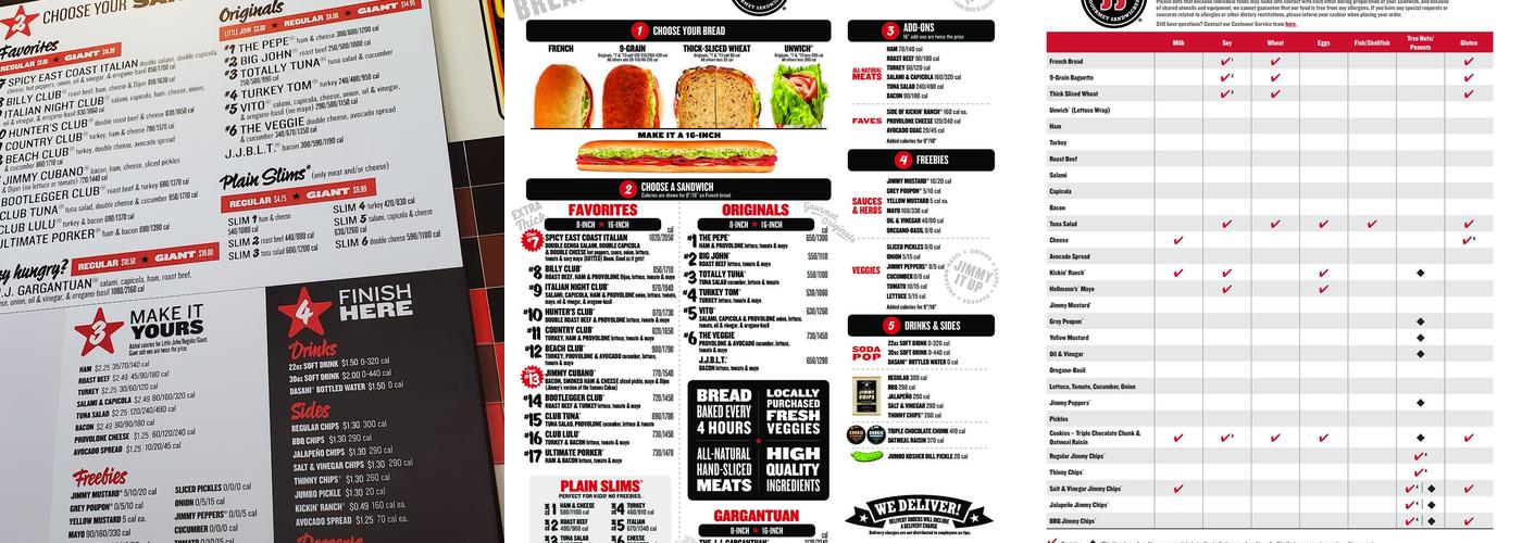 Jimmy John's Menu