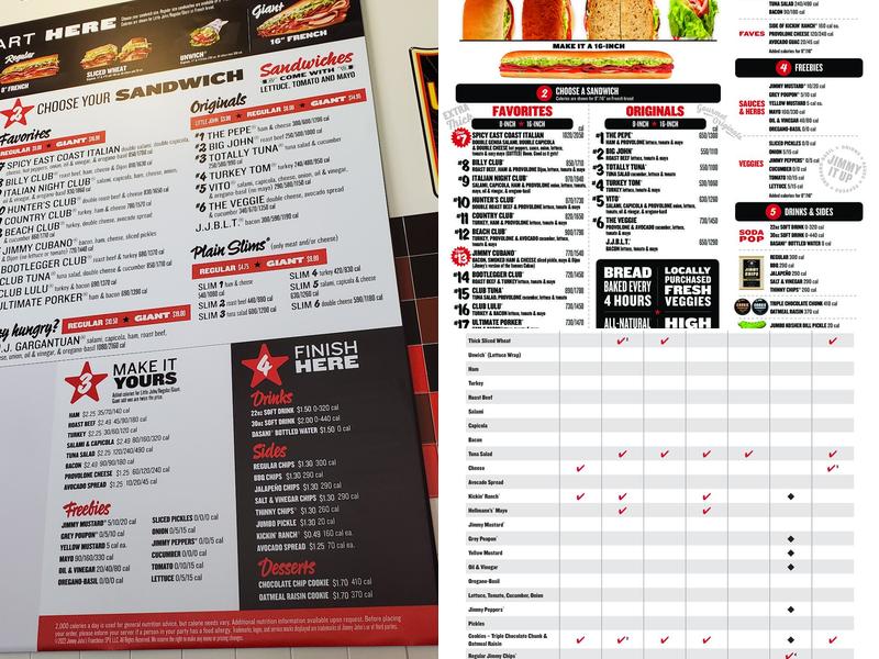 Jimmy John's Menu