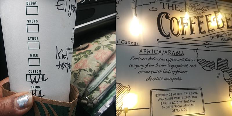 Starbucks Coffee Company Menu