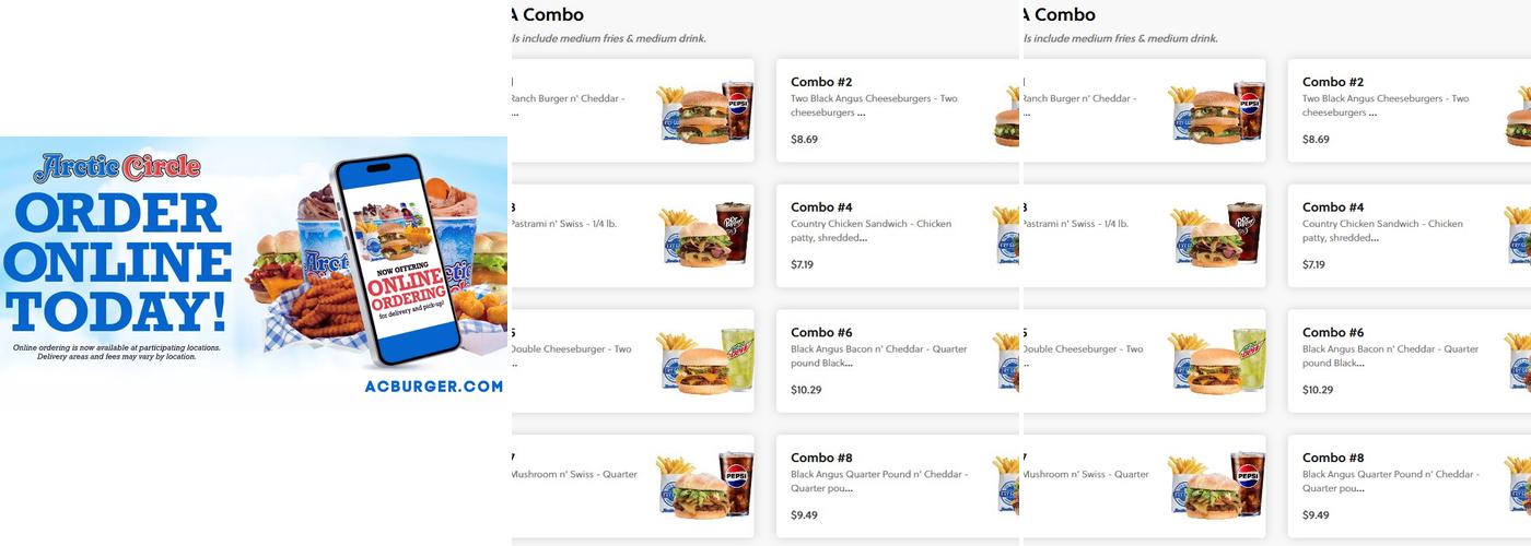 Arctic Circle Menu
