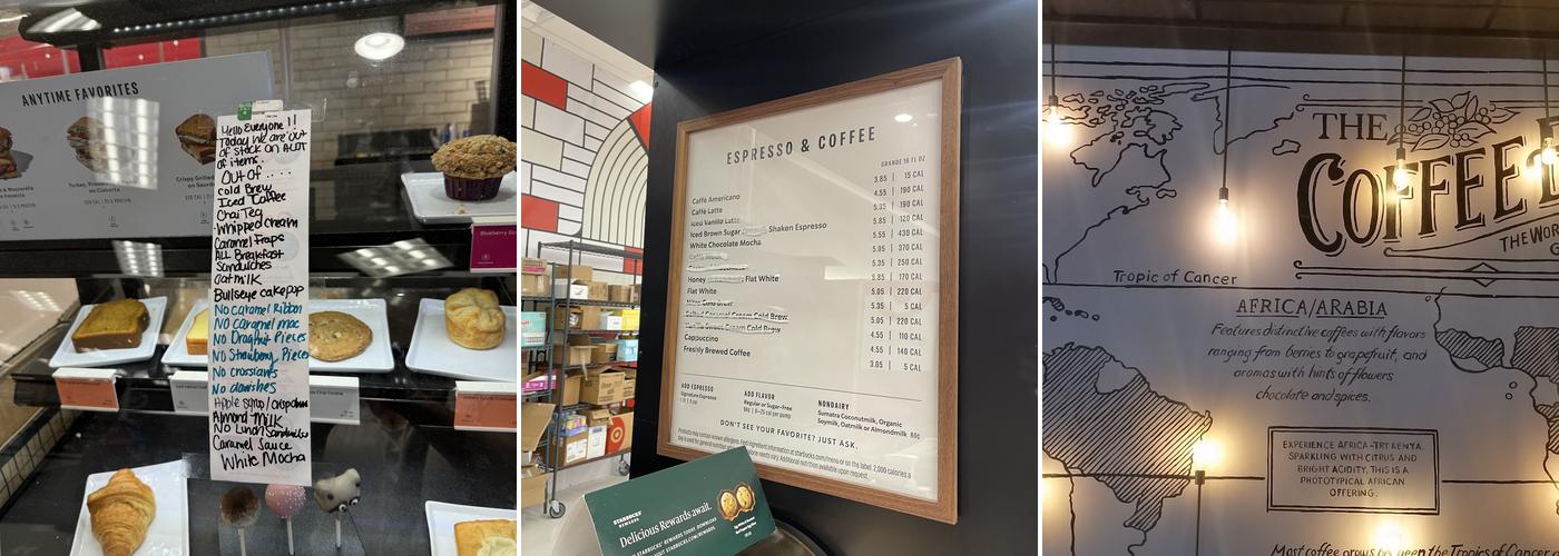 Starbucks Menu