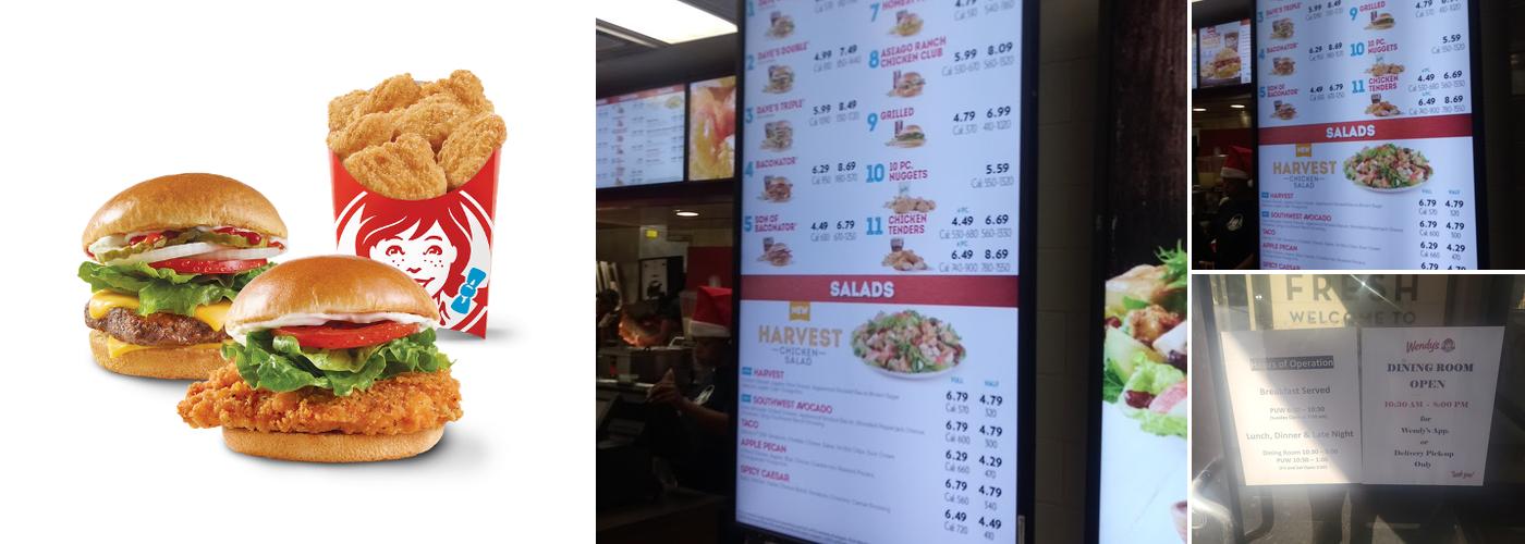 Wendy's Menu