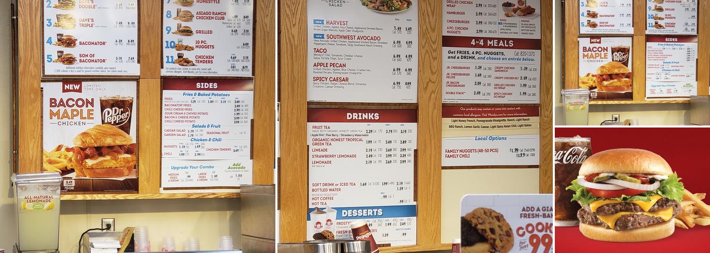Wendy's Menu