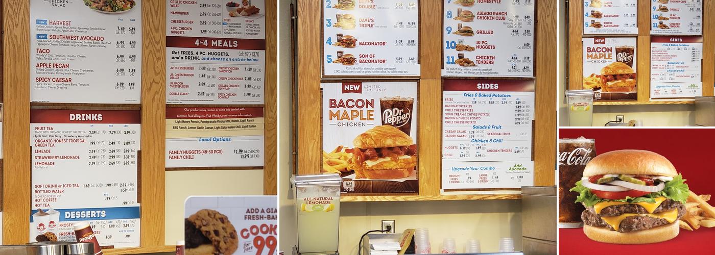 Wendy's Menu