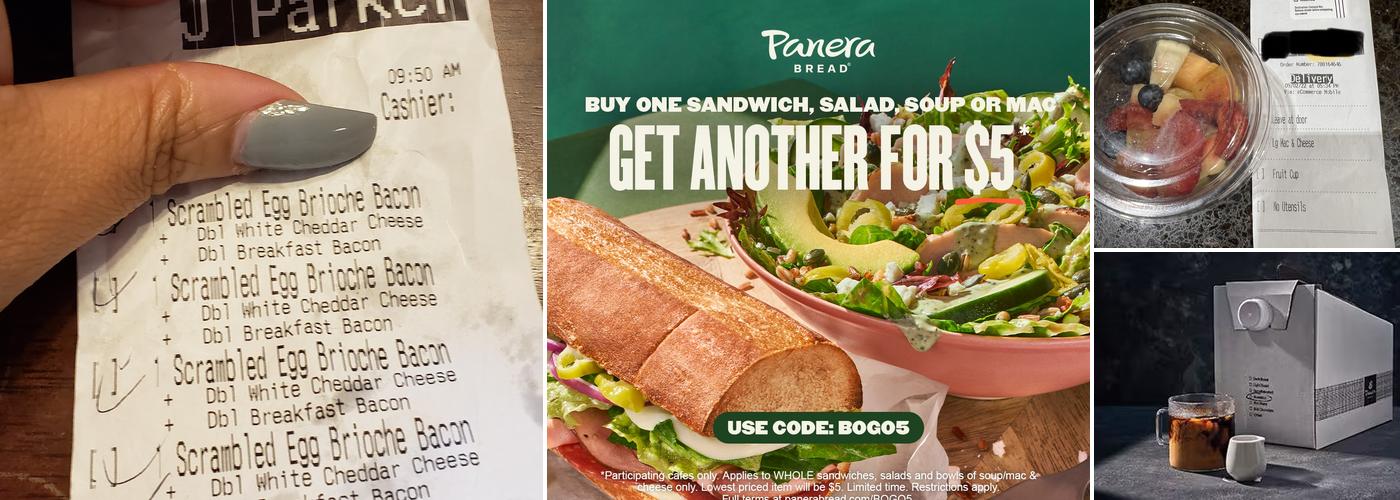 Panera Bread Menu