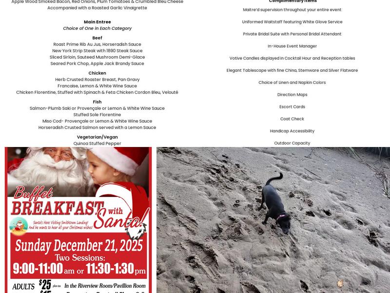 Smithtown Landing Country Club Menu