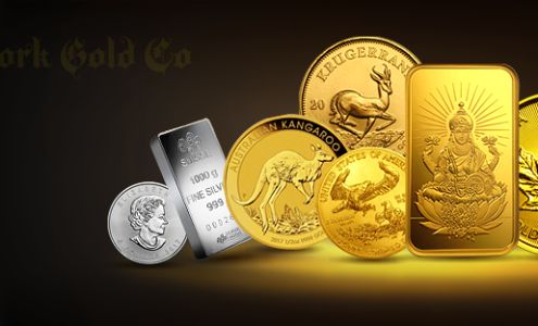 Gold bars and coins - New York Gold Co
