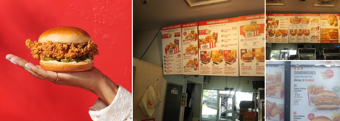 KFC Menu
