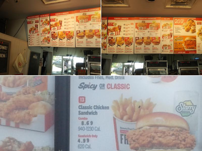 KFC Menu