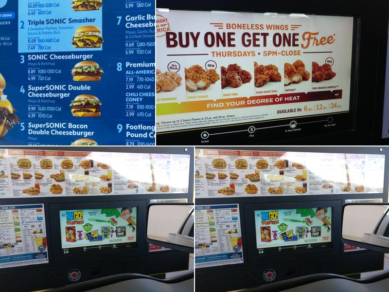 Sonic Drive-In Menu
