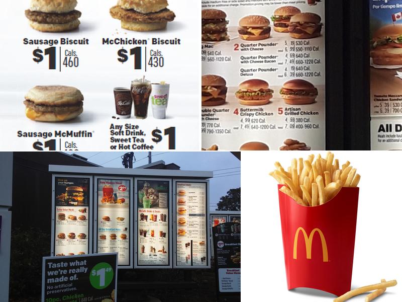 McDonald's Menu