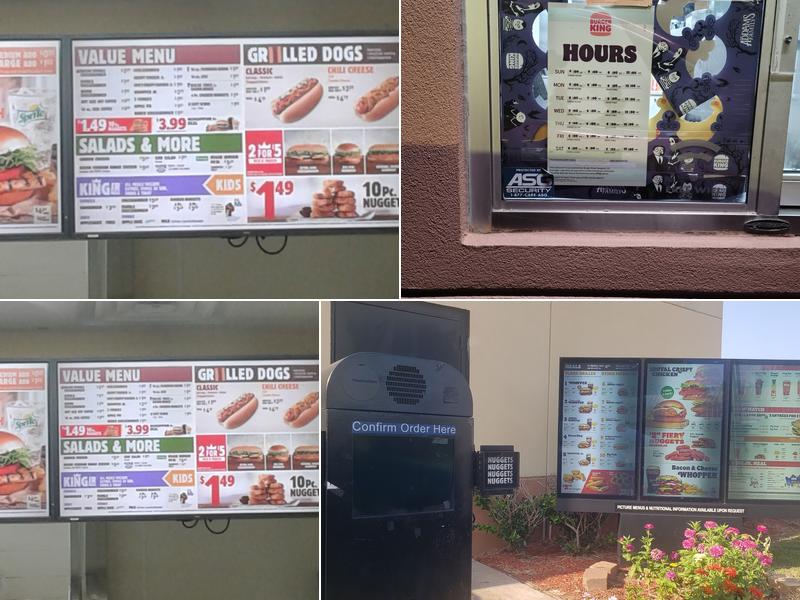 Burger King Menu