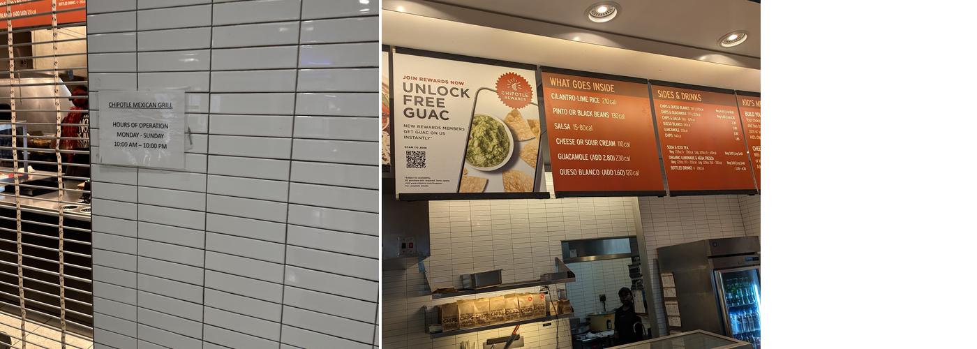 Chipotle Mexican Grill Menu