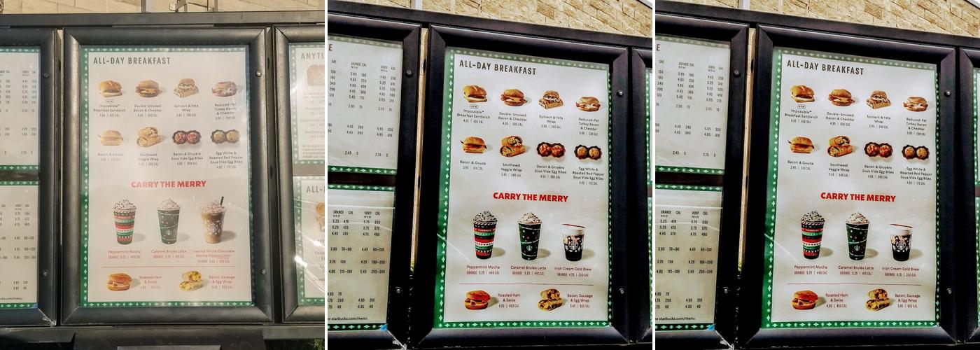 Starbucks Menu
