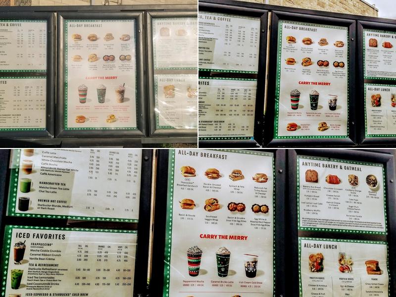 Starbucks Menu