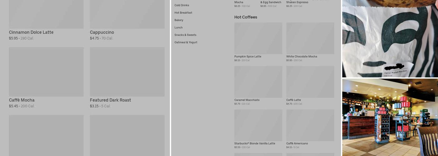 Starbucks Menu