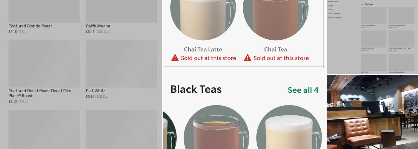 Starbucks Coffee Company Menu