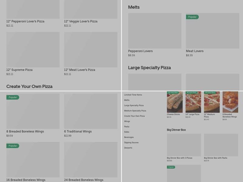 Pizza Hut Menu