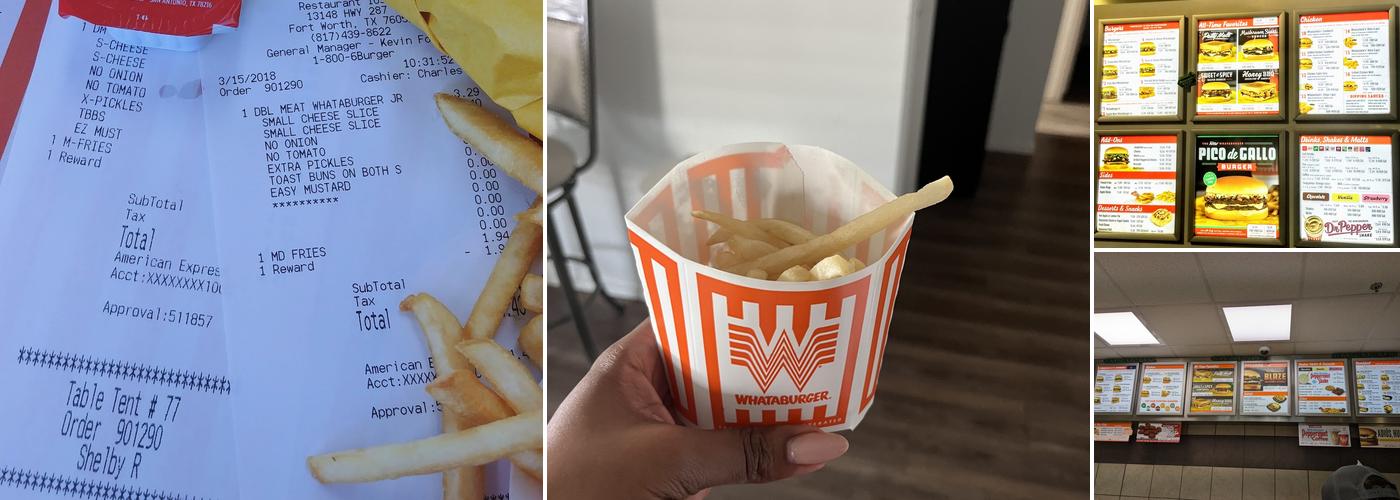 Whataburger Menu
