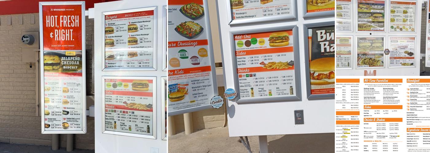 Whataburger Menu