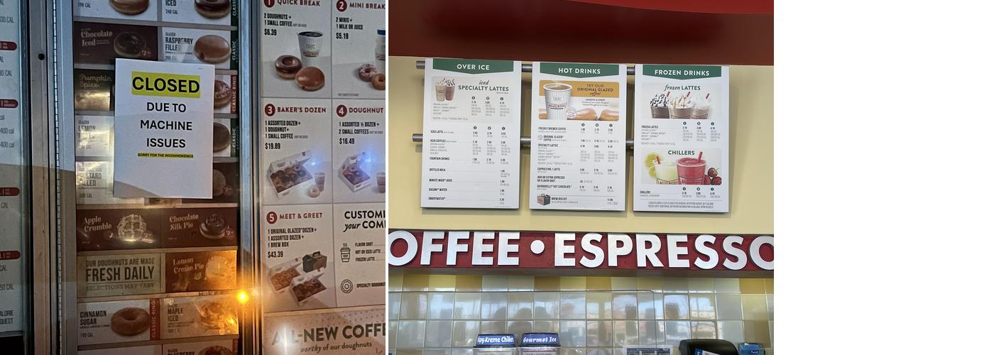 Krispy Kreme Menu