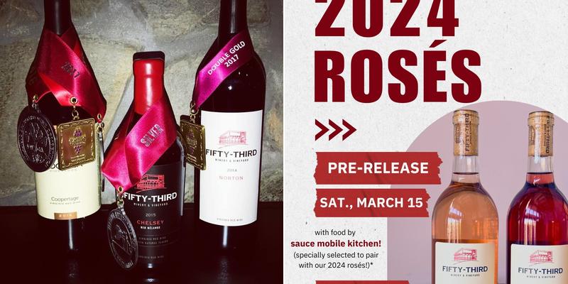 Fifty-Third Winery & Vineyard Menu