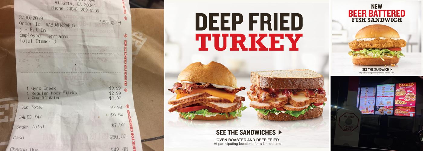 Arby's Menu